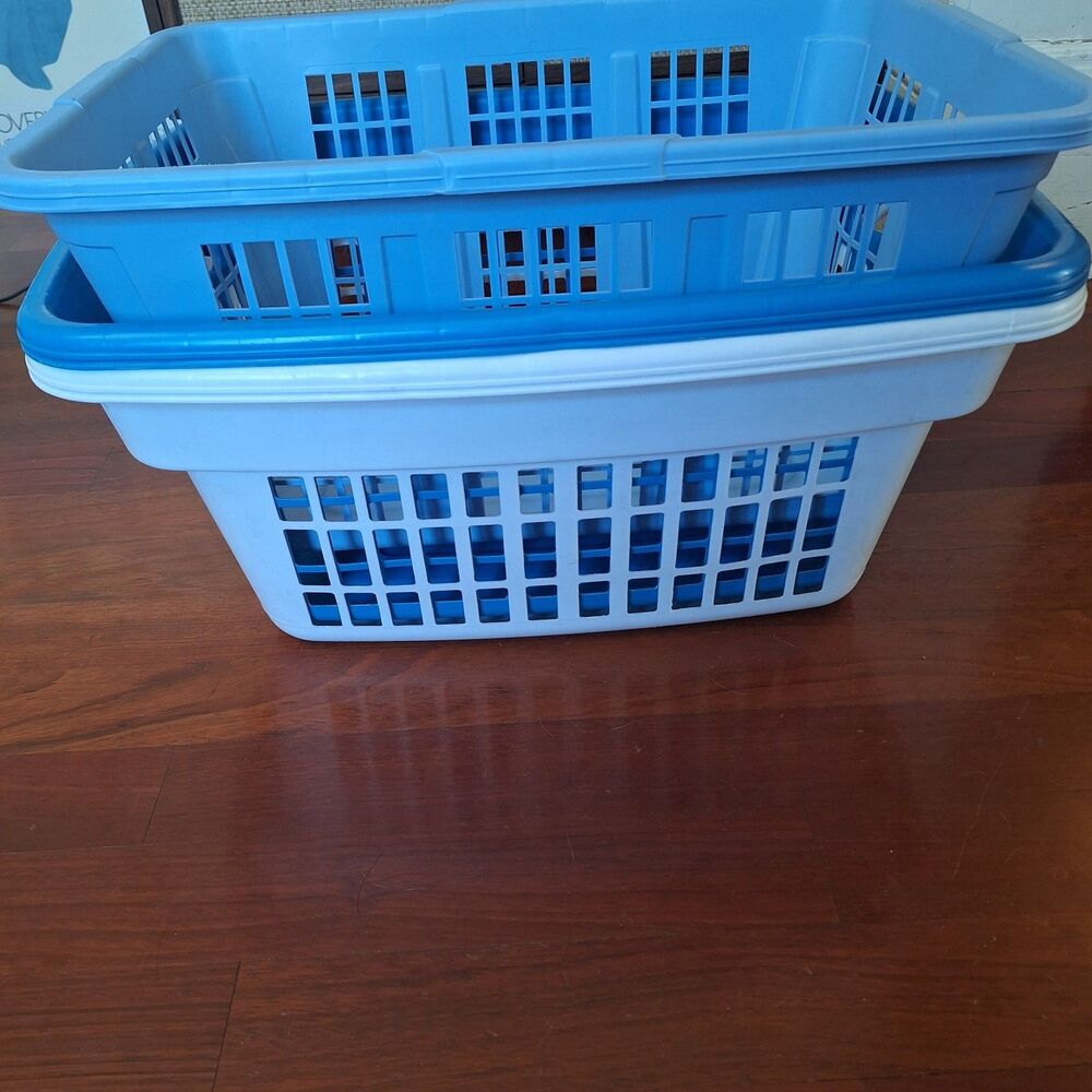 Vintage 1991, 1996, 2002, Rubbermaid #2874 & #2965 Laundry Baskets set of 3